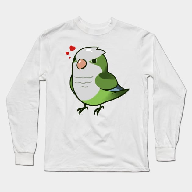 Quaker Parrot 1 Long Sleeve T-Shirt by Shemii